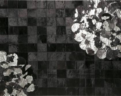 SELMA NOIR ET ARGENT aplat SELMA NOIR ET ARGENT aplat